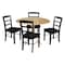 International Concepts 42 in. Dual Drop Leaf Table with 4  Ladder Back Dining Chairs - 5 Piece Dining Set K01-42DP-C46-2-4 - alternate 1